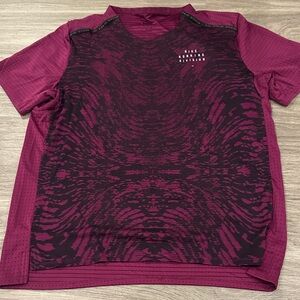 Nike Maroon Athletic Shirt with Pattern